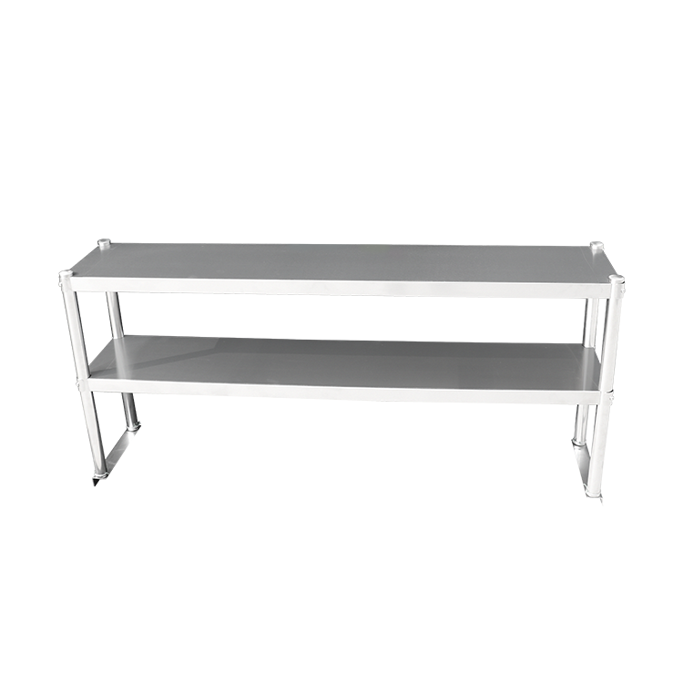 120CM STAINLESS STEEL METAL 2 TIER WORKBENCH EXTENSION KITCHEN BENCH STORAGE