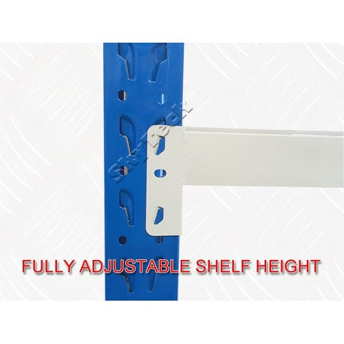 Metal 2-Tier Workbench 1.2m | Heavy Duty Steel | Blue & Grey