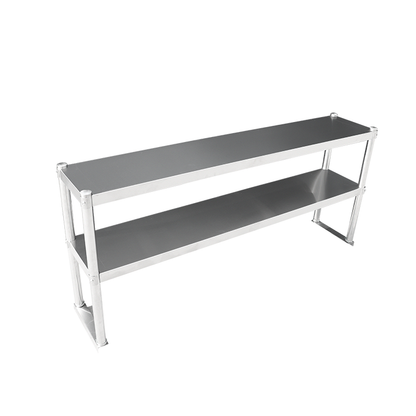 （Brisbane Only）100CM STAINLESS STEEL METAL 2 TIER WORKBENCH EXTENSION KITCHEN BENCH STORAGE