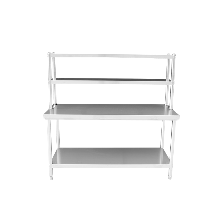 150CM STAINLESS STEEL METAL WORKBENCH SHELF COMBO KITCHEN BENCH FREEZER STORAGE