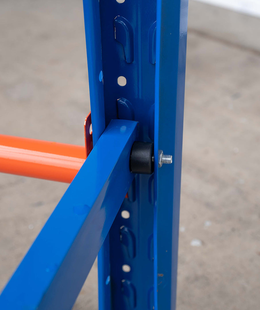 (Brisbane & Sydney Only) HEAVY DUTY TYRE RACK 2M X 2.4M BLUE & ORANGE ...