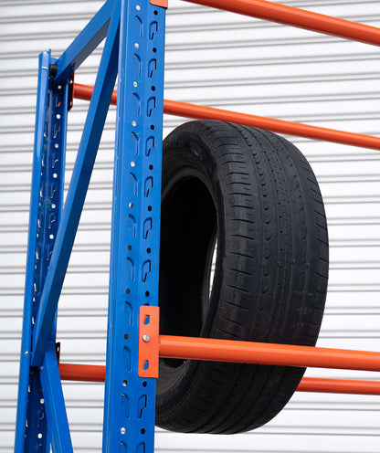 Heavy Duty Tyre Rack 2m x 2.4m | 4-Shelf Steel Storage System