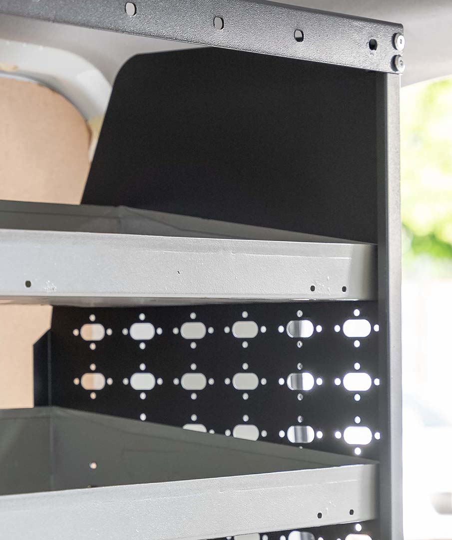 4-Tier Metal Van Shelving Unit 108cm x 117cm x 43cm