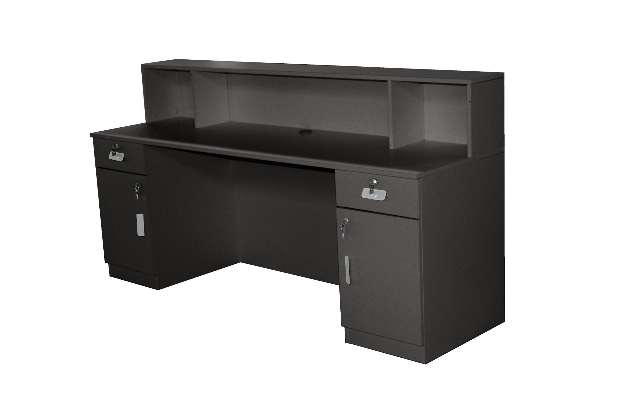 BRAND NEW GREY CHARCOAL RECEPTION DESK COUNTER 2M