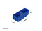 BLUE PLASTIC STACKABLE SPACE SAVING STORAGE BIN PK3109