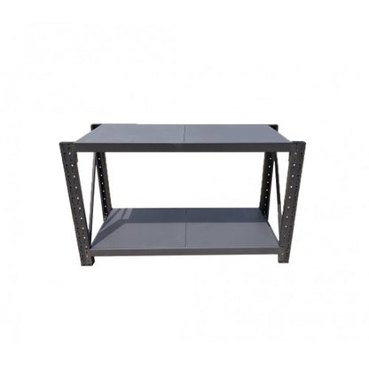 Metal 2-Tier Workbench 1.5m Heavy Duty Charcoal