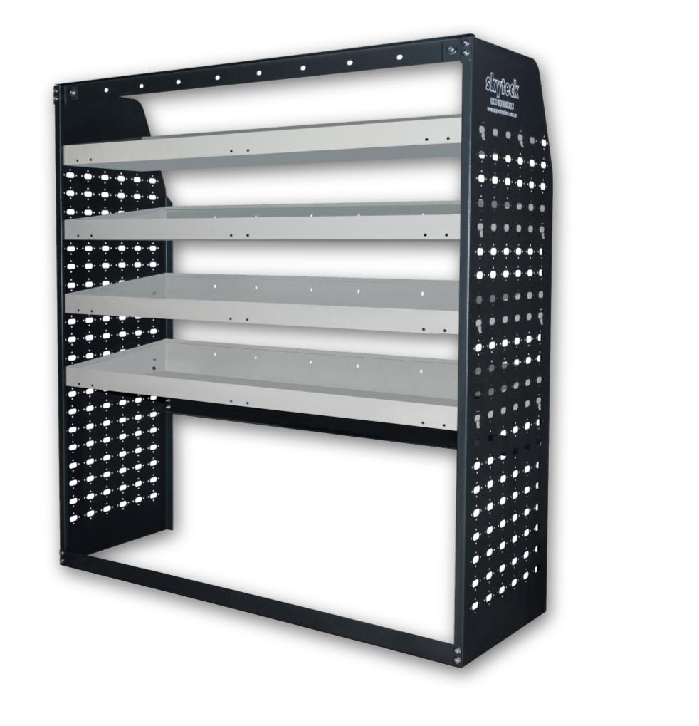 Metal Van Shelving Unit 4-Tier Full Leg Frame 85x122x43cm