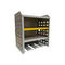 Wall-Mount 3-Tier Metal Shelf Rack with Drill Holders