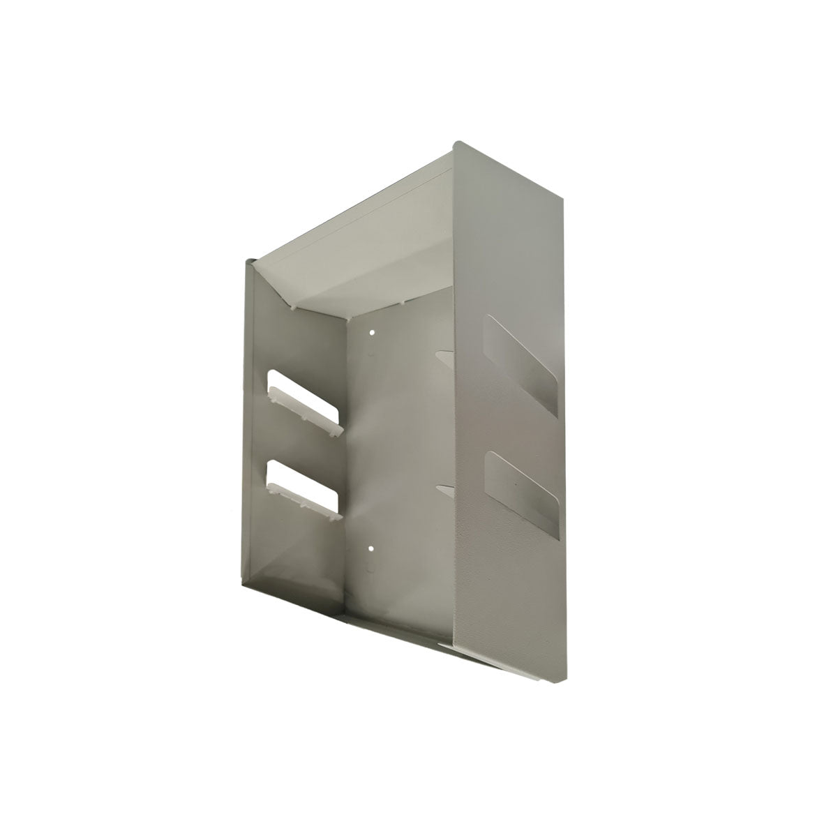 Wall-Mount 3-Tier Slanted Metal Toolbox Storage Rack
