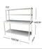 Stainless Steel 4-Tier Workbench & Shelf Combo 150cm 304 Grade