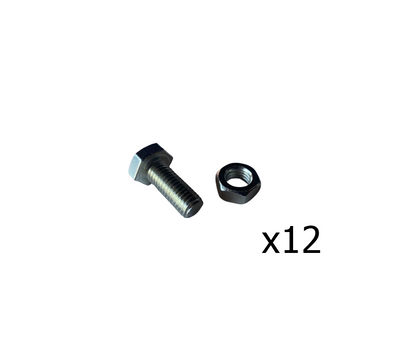 Skyteck Shelving Bolts and Nuts Set – 12 Pairs per Bag