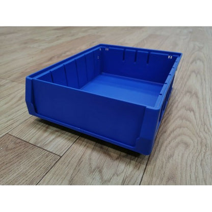 BLUE PLASTIC STACKABLE SPACE SAVING STORAGE BIN PK3209