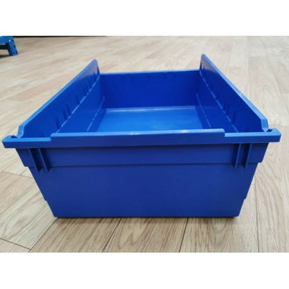 Stackable Plastic Storage Bin Blue 60cm x 39.5cm x 19.5cm