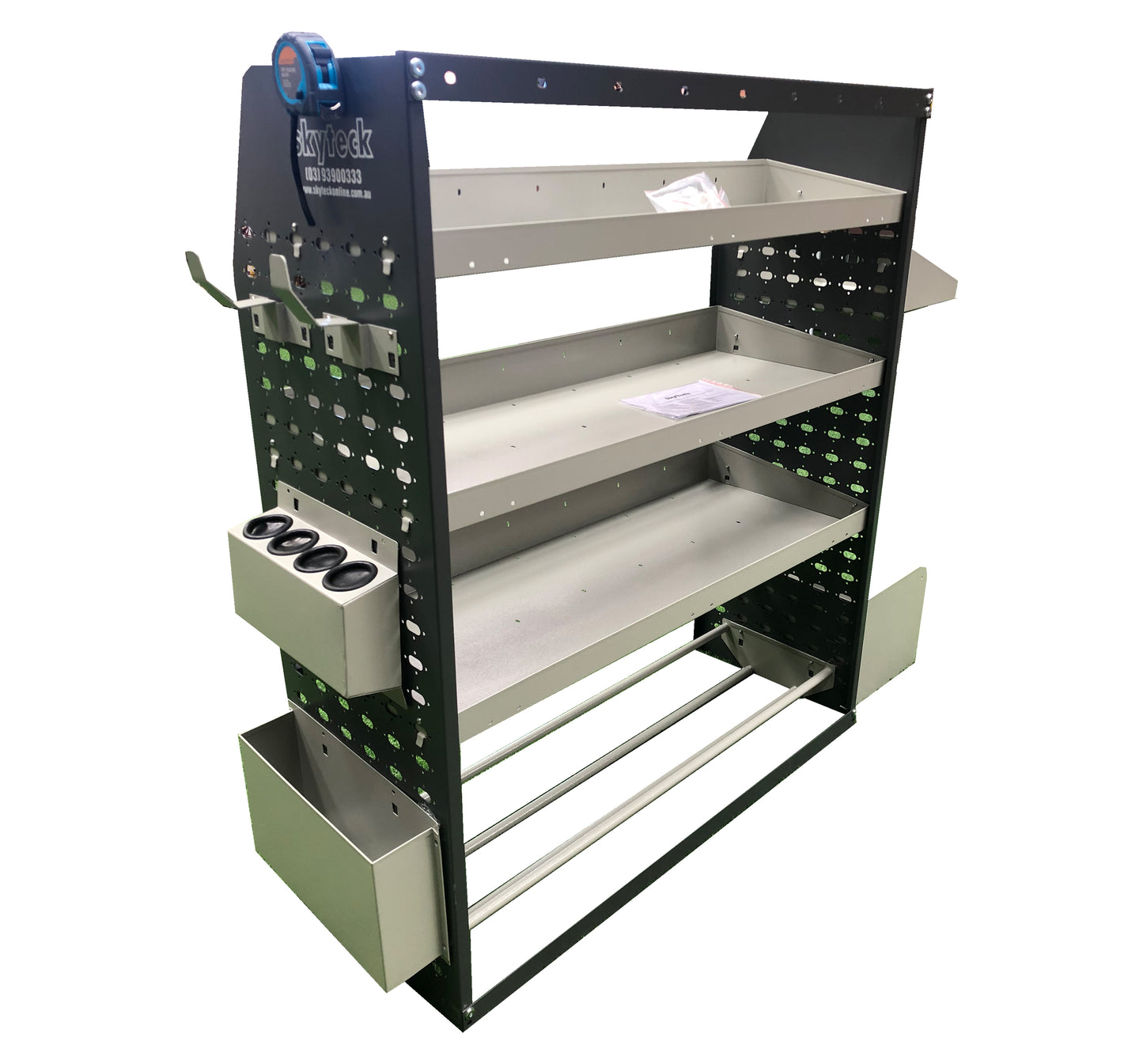 Metal Van Shelving Unit 4-Tier Full Leg Frame 85x122x43cm